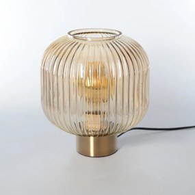 Кафява настолна лампа , височина 23,5 cm Garbo - SULION