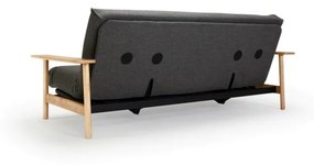 Тъмносив разтегателен диван със свалящо се покривало Flashtex Dark Grey, 97 x 230 cm Balder - Innovation