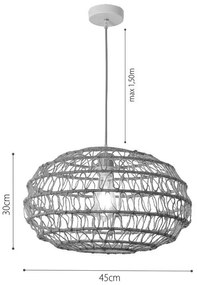 Светлина за окачване InLight 4041-Diameter: 40 cm