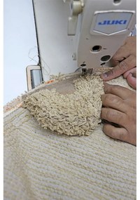 Бежов ръчно изработен памучен детски килим подходящ за пране 120x122 cm Bear – Lorena Canals