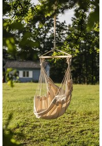 Кремав подплатен висящ градински стол Tobago – Garden Pleasure