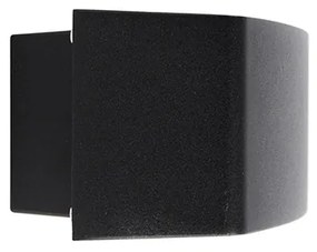 Модерна външна стенна лампа черна IP44 - Latina