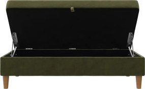 Зелена кадифена табуретка Lilly – Støraa