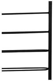 Черен стенен метален стелаж за вино 42x120x6 cm Macaben – Light &amp; Living