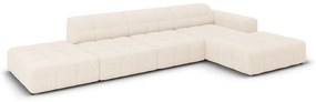Кремав ъглов диван (десен ъгъл) Chicago - Cosmopolitan Design