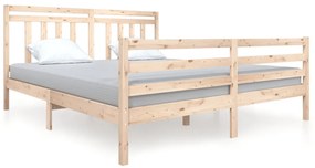 3100669 vidaXL Рамка за легло 180x200 см Super King дърво масив