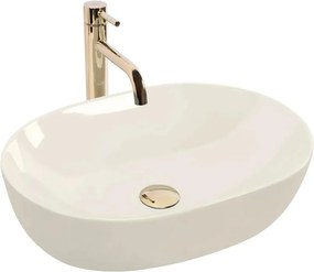 REA-U4591 - Мивка за плот LISA 35x49 cm керамична/лъскава кремава