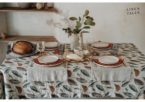 Ленена покривка за маса 140x140 cm Golden Fall – Linen Tales