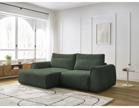 Тъмнозелен ъглов диван Aden – Bobochic Paris