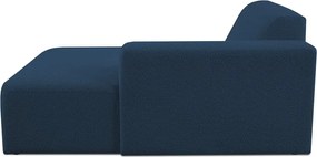 Тъмносин модулен диван от букле (десен ъгъл) Roxy – Scandic