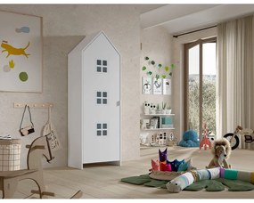 Бял детски гардероб 58x172x37 cm Casami Bruges – Vipack