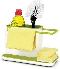 Бяла и зелена кухненска стойка за перилни препарати Caddy Sink Tidy - Joseph Joseph