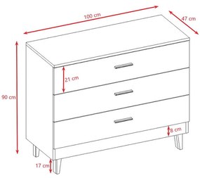 Контейнер с чекмеджета Kubi - сив