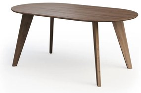 Трапезна маса с орехов плот в естествен цвят 100x180 cm Lago – TemaHome