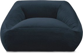 Тъмносин пуф от изкуствен косъм Lilibet – Bobochic Paris