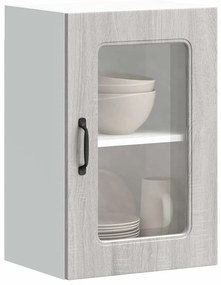 853533 vidaXL Кухненски стенен шкаф с стъклена врата, Kalmar, инженерно дърво