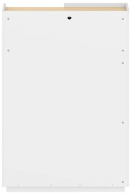 Бял шкаф за книги 100x147 cm Nina - TemaHome