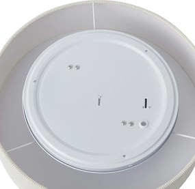 Модерна таванна лампа бяла с кадифен абажур 38 см 2 светлини - Luz