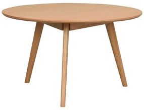 Кръгла маса за кафе в дъбов декор в естествен цвят 90x90 cm Yumi - Rowico