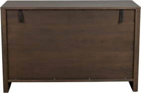 Скрин от декор от дъб в тъмно естествен цвят 110x70x45 cm Melstone – Rowico