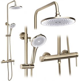 Комплект за душ Rea Foss Clif Brush Gold