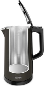 Електрическа кана Tefal KI831E10, 1800W, 1.7 л, 5 темп. нива, LED, Сензорно управление, 360°C основа, Двойни стени, Филтър против варовик, Черен