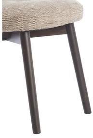 Бежови тапицирани трапезни столове в комплект 2 бр. Sinosa – Light &amp; Living