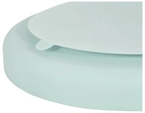 Светлосиня силиконова детска чиния 19x20,5 cm – Kindsgut