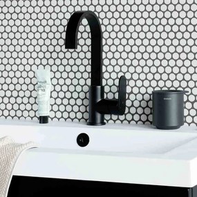 Кутия за аксесоари за баня Brabantia MindSet Mineral 1005686, Противоплъзгаща основа, Минерално покритие, Сив