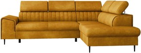 Ъглов диван Kadurin-Горчица-Десен