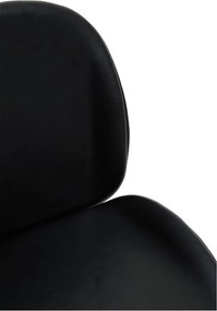 Черен офис стол от имитация на кожа Clinton – Premier Housewares