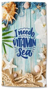 Кадифена плажна кърпа 100x180 cm Vitamin Sea – Good Morning