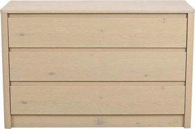 Скрин от декор от дъб в светло естествен цвят 110x70x45 cm Melstone – Rowico