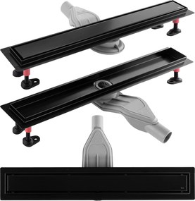 Линеен отводнител REA Neox Superflow Black 80