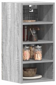 854171 vidaXL Висящ шкаф "Рига" сив, цвят сонома, 30x29,5x60 см, инженерно дърво