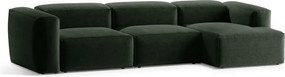 Зелен ъглов диван (десен ъгъл) Bergamo – Cosmopolitan Design