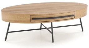 Холна маса CAROLINA 41x120 cm златен дъб/черна