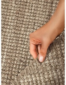 Кръгъл килим от юта в кафяво-сив цвят ø 160 cm Bouclé Jaipur – Hanse Home