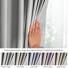 Светлосиво dimout перде 140x270 cm Eyelets – Restilo