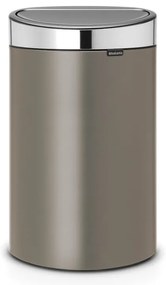 Сиво стоманено кошче за боклук, отваряне с докосване 40 l Touch Bin – Brabantia
