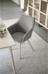 Бежови тапицирани трапезни столове в комплект 2 бр. Alison – Rowico