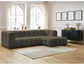 Зелен ъглов диван (десен ъгъл) Cloud – Bobochic Paris