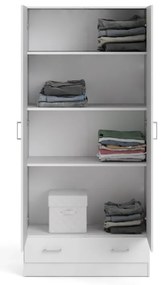 Бял гардероб 79x170 cm Space – Tvilum