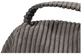 Тъмнокафяв пуф от рипсено кадифе Play Amuse – SLOWDOWN