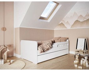 Бяло детско легло 80x160 cm с включен матрак/с включена подматрачна рамка Duuli – ELTAP