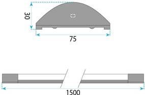 LED лампа JNH056-42N Black 150 cm