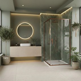 Душ кабина Rea Punto 80x80 Copper Brush