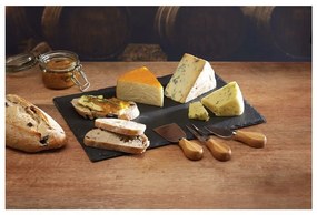 Комплект ножове за сирене и дъска за рязане от шисти , 35 x 25 cm Master Class Artesà - Kitchen Craft