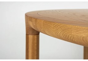 Кръгла трапезна маса в дъбов декор ø 128 cm Storm – Zuiver