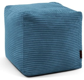 Син пуф от рипсено кадифе Up! MooG – SLOWDOWN